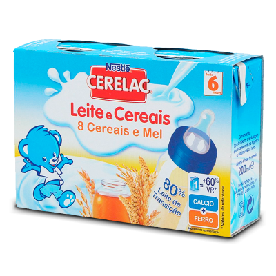 Cerelac 8 Cereais Mel 2x200ml